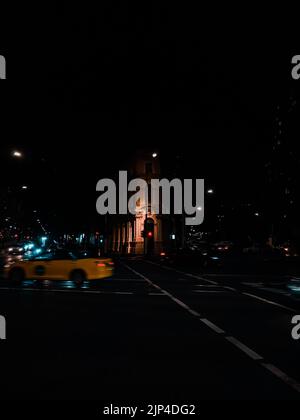Focus on the building and its surrounding as background extras Stock Photo