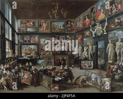 The Gallery of Cornelis van der Geest, by Willem van Haecht Stock Photo