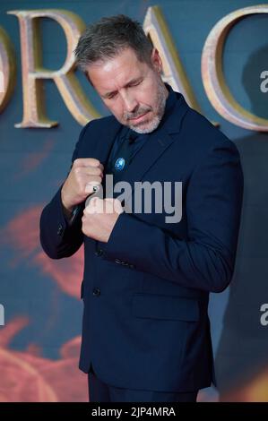 London, UK . 15 August, 2022 . Paddy Considine pictured at the House of The Dragon -  World Premiere held at the Leicester Square Gardens. Credit:  Alan D West/Alamy Live News Stock Photo