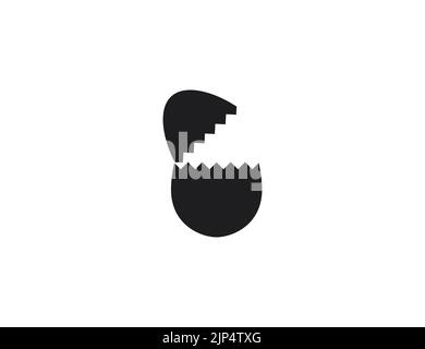 Egg, broken egg icon. Vector illustration. Stock Vector