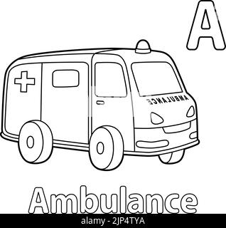 ambulance coloring pages for preschool