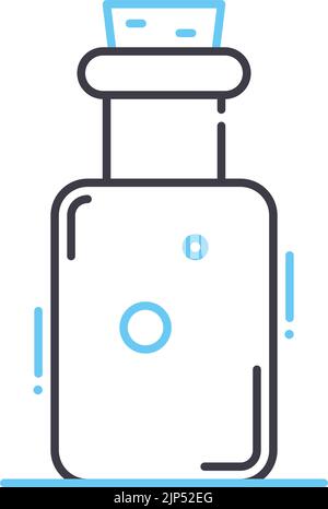 elixir line icon, outline symbol, vector illustration, concept sign Stock Vector