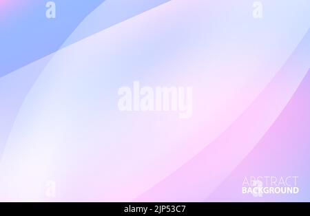 Abstract very light violet and blue background with translucent rounded shapes. Vector graphic wallpaper Stock Vector