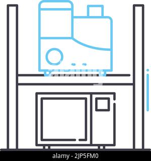 electronics line icon, outline symbol, vector illustration, concept sign Stock Vector