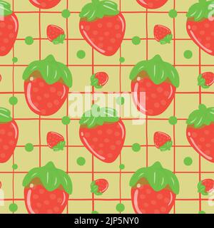 Colorful repetitive pattern background of gummy candies made of simple vector illustrations. Stock Vector