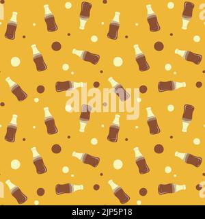 Colorful repetitive pattern background of gummy candies made of simple vector illustrations. Stock Vector