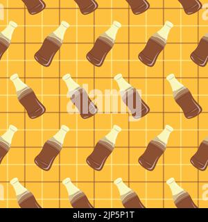 Colorful repetitive pattern background of gummy candies made of simple vector illustrations. Stock Vector