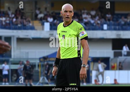 Verona, Italy, 15/08/2022, Marcantonio Bentegodi stadium, Verona, Italy, August 15, 2022, referee micael fabri  during  Hellas Verona FC vs SSC Napoli - italian soccer Serie A match Stock Photo