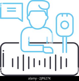 Equalizer icon outline vector Equal balance Business equilibrium