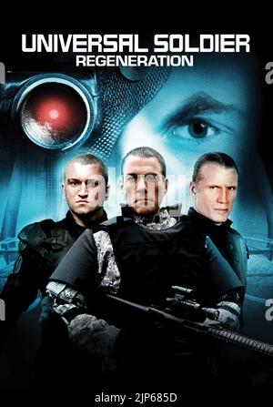 ANDREI ARLOVSKI, JEAN-CLAUDE VAN DAMME, DOLPH LUNDGREN POSTER, UNIVERSAL SOLDIER: REGENERATION, 2009 Stock Photo