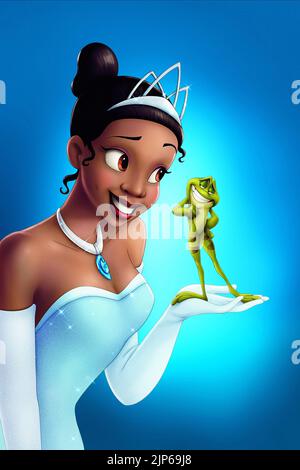 PRINCESS TIANA, FROG NAVEEN, THE PRINCESS AND THE FROG, 2009 Stock Photo