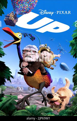 CARL FREDRICKSEN, RUSSELL, DUG POSTER, UP, 2009 Stock Photo