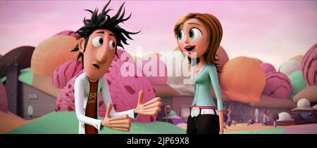 FLINT LOCKWOOD, SAM, CLOUDY WITH A CHANCE OF MEATBALLS, 2009 Stock Photo