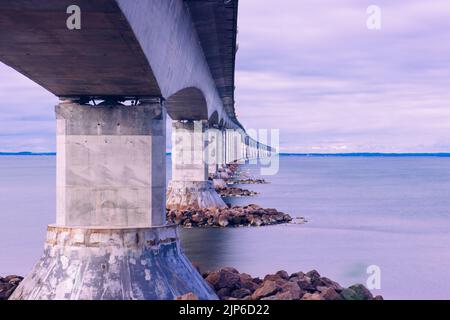 The iconic Confederation Bridge of Canada, the world's longest bridge