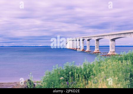 The iconic Confederation Bridge of Canada, the world's longest bridge