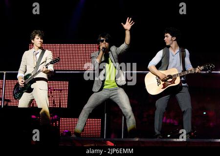 JONAS,JONAS,JONAS, JONAS BROTHERS: THE 3D CONCERT EXPERIENCE, 2009 Stock Photo