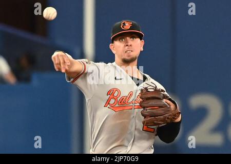 BALTIMORE, MD - APRIL 08: Baltimore Orioles third baseman Ramon Urias (29)  sprints down the first base line during the New York Yankees versus  Baltimore Orioles MLB game at Oriole Park at