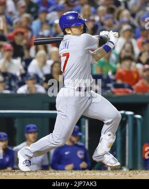 The Chicago Cubs' Seiya Suzuki bats against the San Francisco Giants in the  first inning at Oracle Park on Friday, June 9, 2023, in San Francisco., National Sports