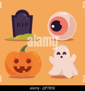 icons halloween miscellaneous Stock Vector