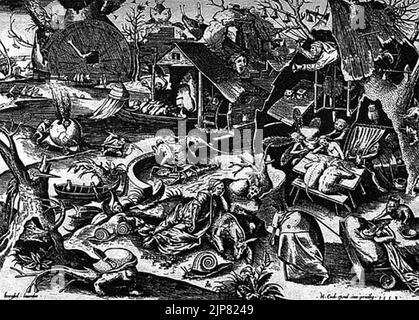 The Seven Deadly Sins - Pieter Brueghel Stock Photo