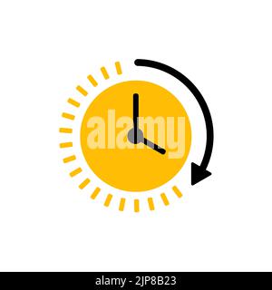 Passage of time icon design. vector illustration. Stock Vector