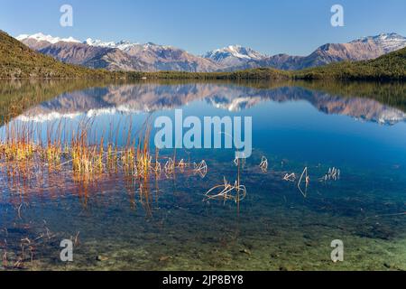 panoramic view of Rara Daha or Mahendra Tal Lake - Rara trek - West Nepal Stock Photo