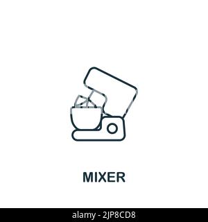 Mixer icon. Line simple icon for templates, web design and infographics Stock Vector