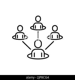 Search job vacancy icon. symbol of finding a job to do business, vector illustration on white isolated background Stock Vector