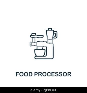 Food Processor icon. Line simple icon for templates, web design and infographics Stock Vector