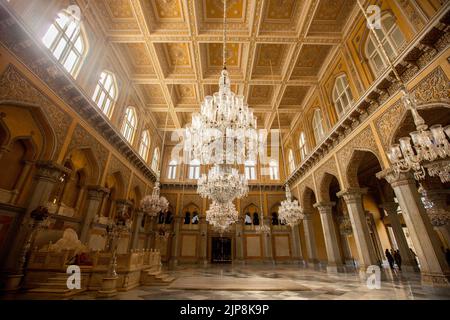 Interior of a Palace, Chowmahalla Palace, Hyderabad, Andhra Pradesh ...