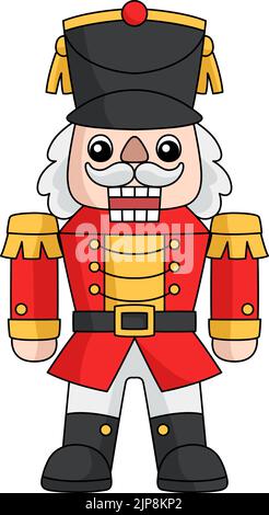 Christmas Nutcracker Cartoon Colored Clipart  Stock Vector
