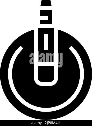 Microphone black glyph ui icon Stock Vector Image & Art - Alamy