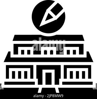 custom furniture interior design glyph icon vector illustration Stock ...