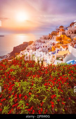 sunset, greece, aegean sea, santorini, sunsets, greeces, aegean seas, santorinis Stock Photo