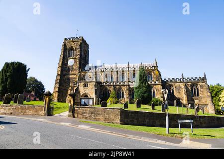 St Mary's parish church, Kirkgate, Thirsk, North Yorkshire, England Stock Photo