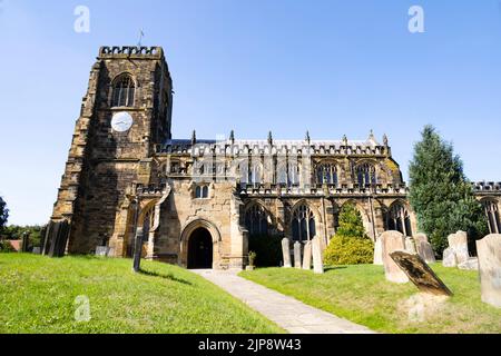 St Mary's parish church, Kirkgate, Thirsk, North Yorkshire, England Stock Photo