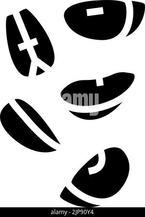 apple slice food cut glyph icon vector illustration Stock Vector