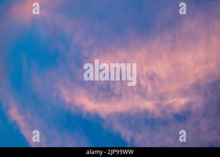 Expressive dramatic cloudscape with vibrant colors Stock Photo
