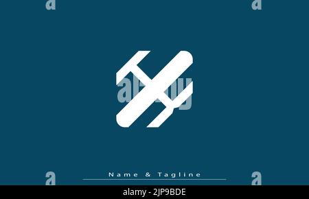 Alphabet letters Initials Monogram logo HK , KH Stock Vector