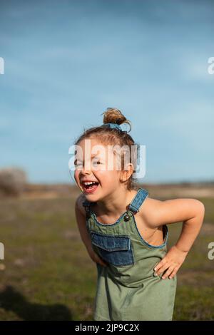 girl, laughing, cheerful, childhood, summer, girls, laugh, smiling, cheerfuls, childhoods, children, kid, kids, summers Stock Photo