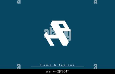 Alphabet letters Initials Monogram logo HP , PH Stock Vector