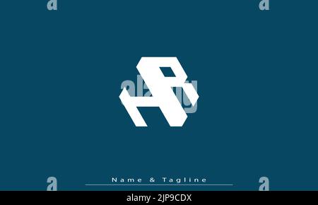Alphabet letters Initials Monogram logo HR , RH Stock Vector