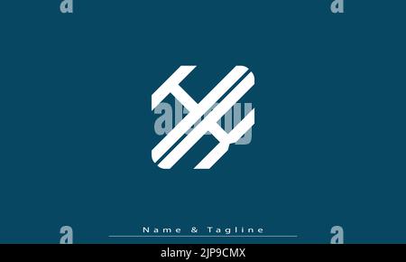 Alphabet letters Initials Monogram logo HK , KH Stock Vector