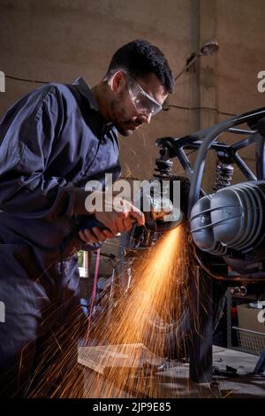 workshop, grinding, mechanic, workshops, mechanics Stock Photo