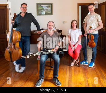 Chamber Music on Valentia Musicians Stock Photo