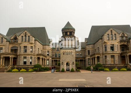 Ohio State reformatory prison was the setting for the movie The Shawshank Redemption in Mansfield Ohio Stock Photo