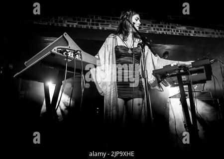 Gwenno performing at the Focus Wales 2022 festival in Wrexham on 5th May 2022. Stock Photo