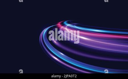 Modern abstract speed line background. Dynamic motion speed of light. Technology velocity movement pattern for banner or poster design. Vector EPS10. Stock Vector