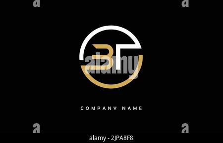 TB, BT Abstract Letters Logo Monogram Stock Vector