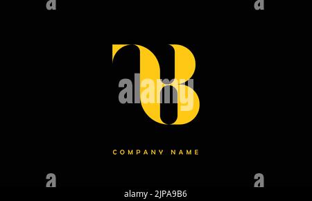 TB, BT Abstract Letters Logo Monogram Stock Vector